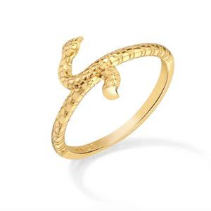 Vivara Gold Plated Sterling Silver Snake Ring